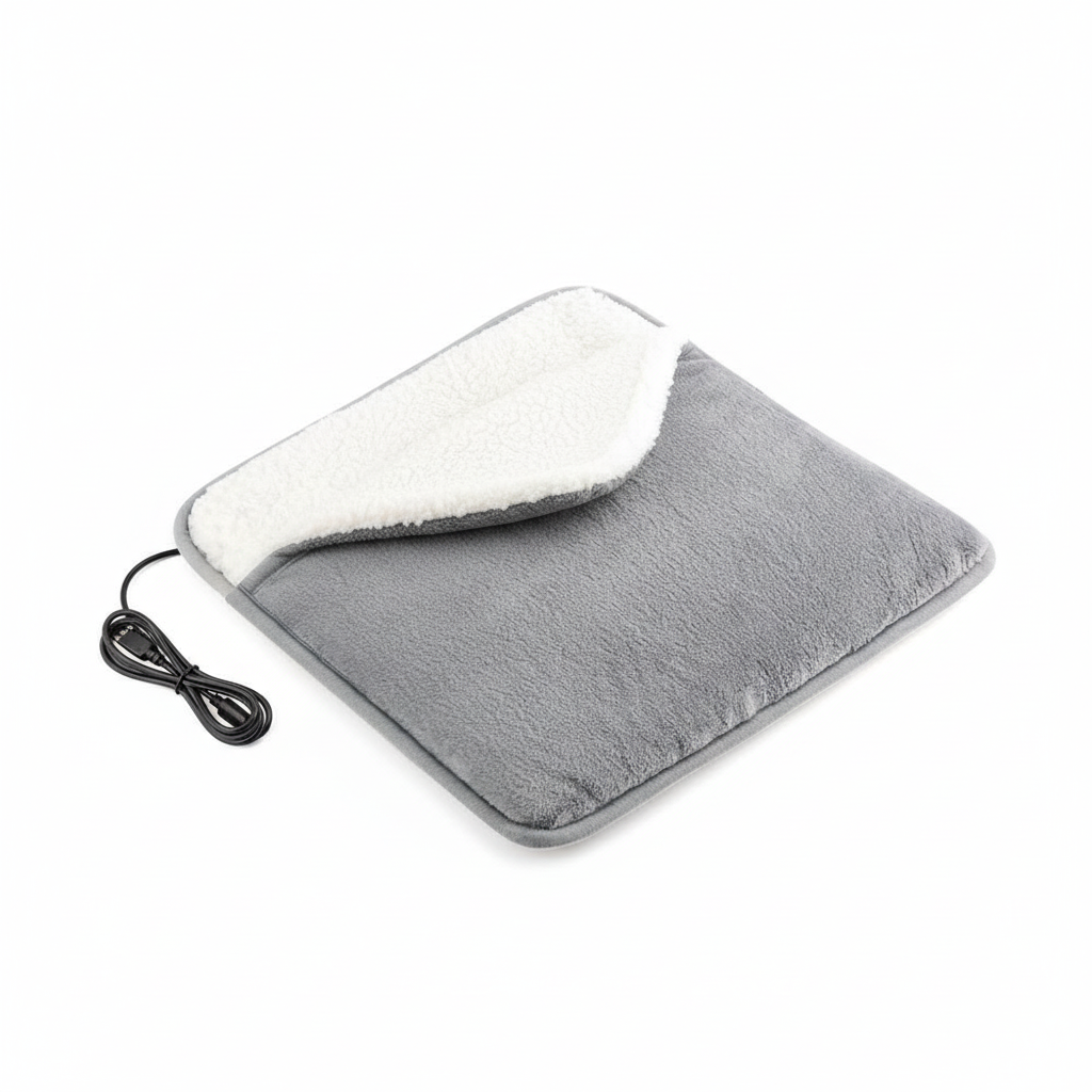 Winter Electric Foot Heating Pad USB Charging Soft Plush Washable Foot Warmer Heater Improve Sleeping Household Foot Warming Mat